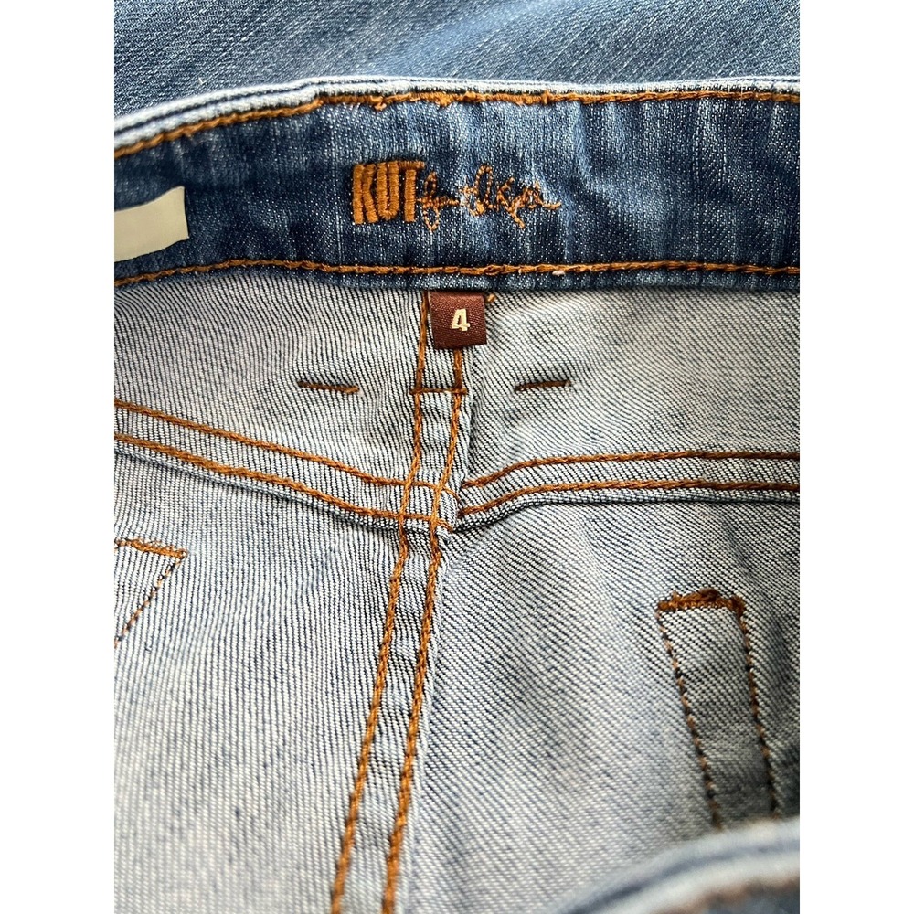 Kut From The Kloth Boyfriend Jeans Distressed Medium Wash Denim Women's Size 4 - Picture 7 of 7